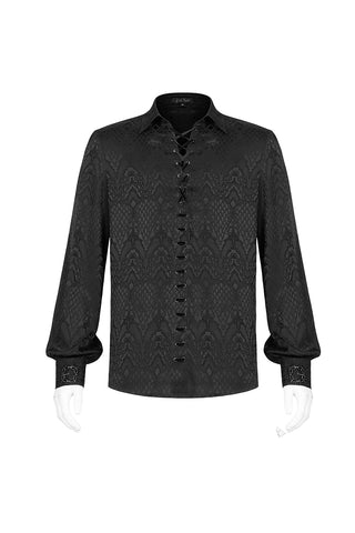 Black Jacquard Shirt