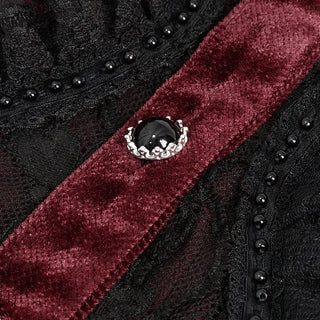 Crimson Duchess Velvet Top