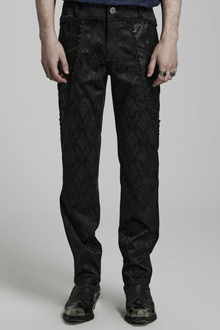 Imperium Black Jacquard Trousers