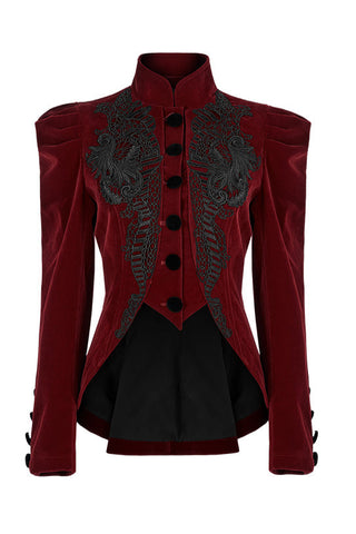 Bloodrose Marquise - Red Velvet Short Jacket