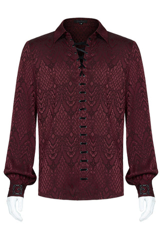 Red Jacquard Shirt