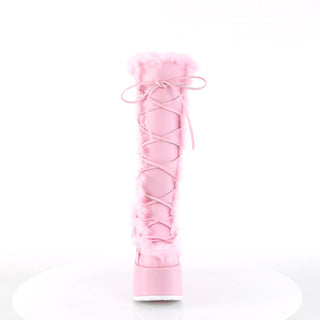 Demonia Camel-311 Pastel Goth Knee High Platform Boots