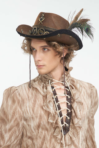 devil fashion as186 steampunk cowboy hat
