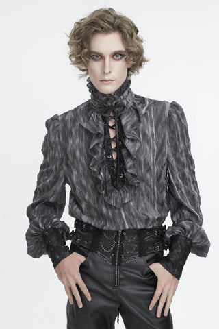 devil fashion sht11801  men's romantic goth top shirt