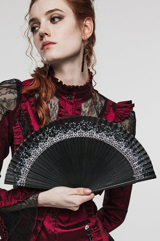 punk rave ws-574-goth-folding-fan
