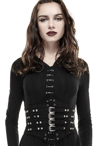 punk rave y-659 black waist cincher