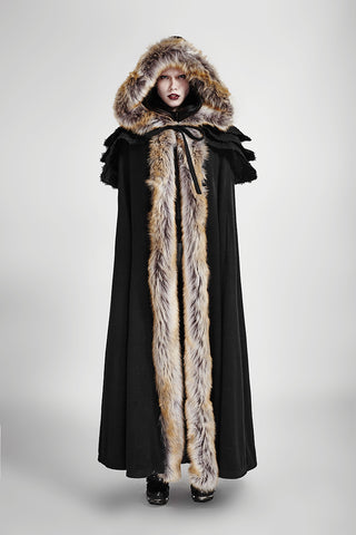 punk rave y-673 black cloak