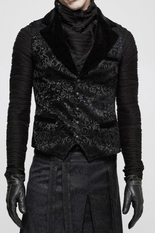 punk-rave wy-807 gothic victorian style men's vest waistcoat