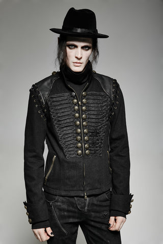 punk rave y-721 militry jacket front view