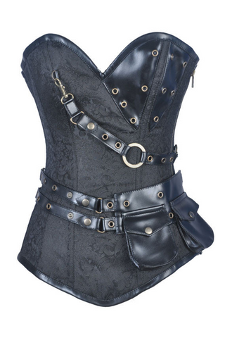 Steampunk Adventurer Light Armor Steel Boned Corset