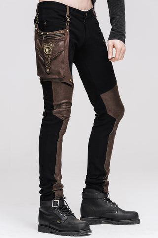 Men's steampunk pants devil fashion pt02102