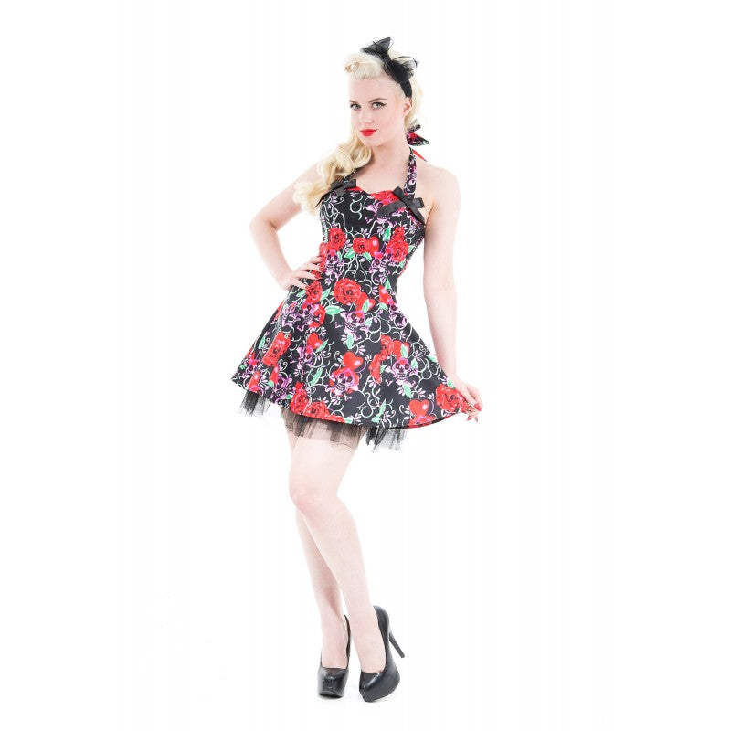 Skulls Roses mini dress Hearts Roses London OtherWorld Fashion