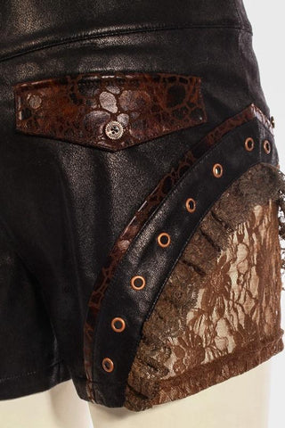Steampunk Air Captain Mini Shorts