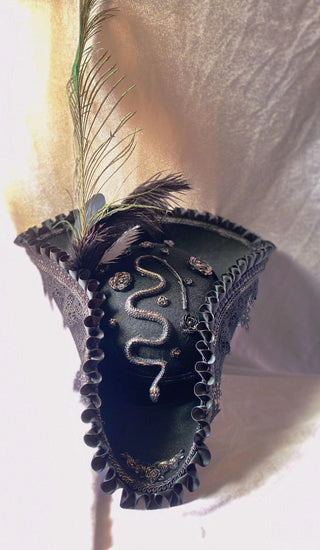 Black Pirate hat snake design 2