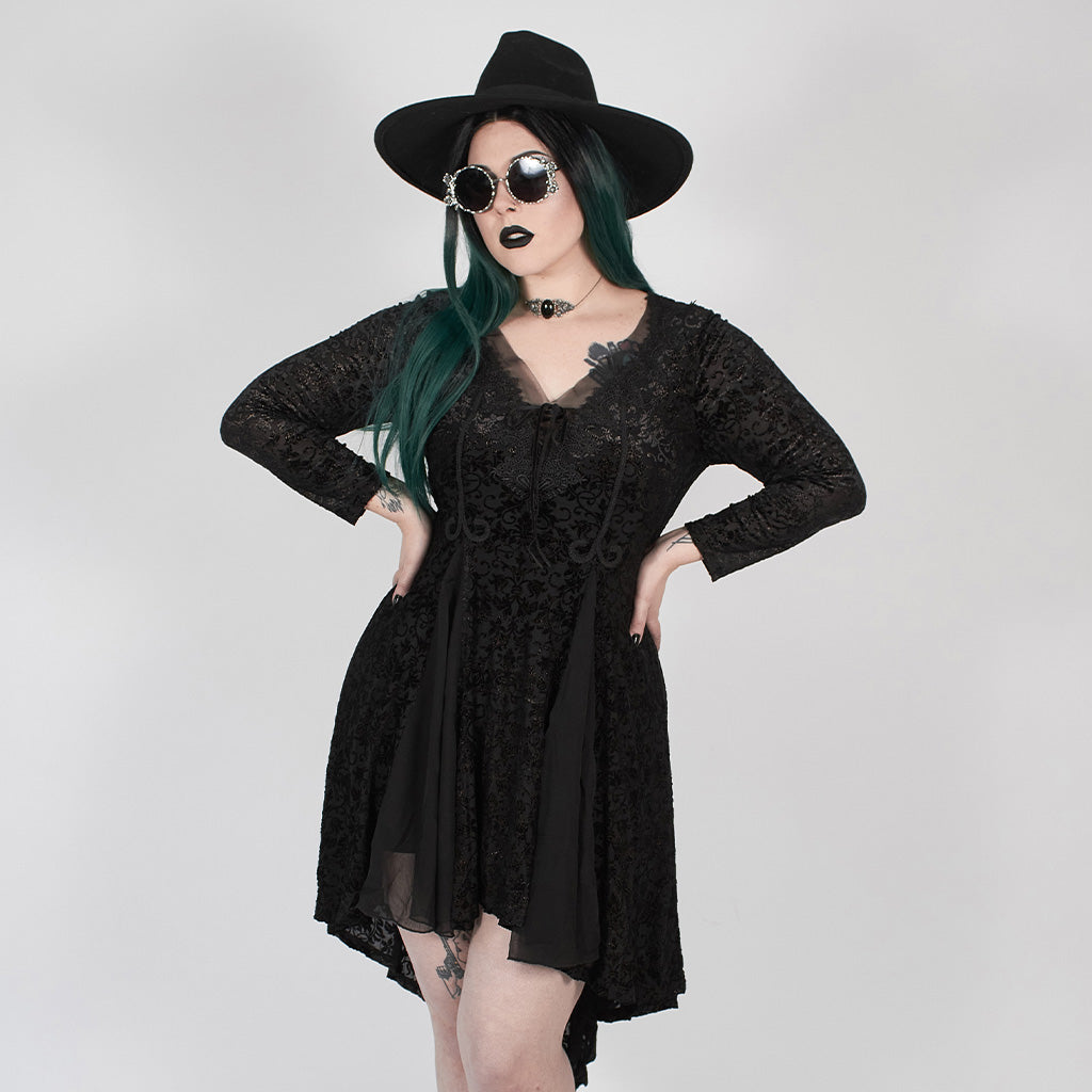 plus size gothic dress - Punk Rave DQ-517