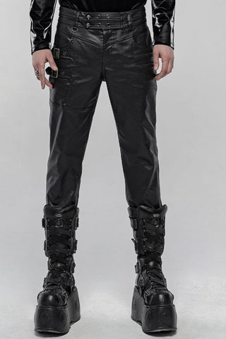Punk Rave WK-433 Men's Leather look pants