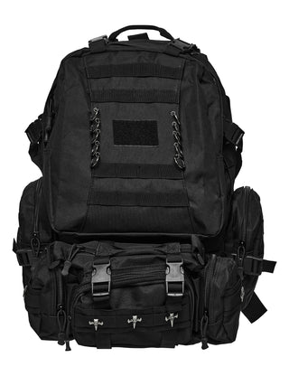 Punk Utility Backpack with Detachable Pouches