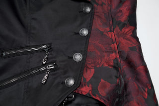 ..Crimson Court Asymmetric Tail Vest