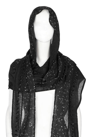 Moonlit Enchantress Hooded Scarf