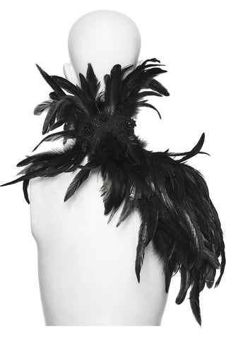 Witch Queen Feather Shoulder Collar