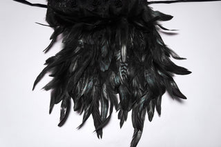 Witch Queen Feather Shoulder Collar