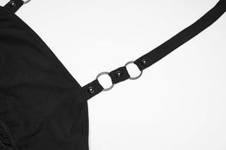 Black Mesh Corset Midi Dress