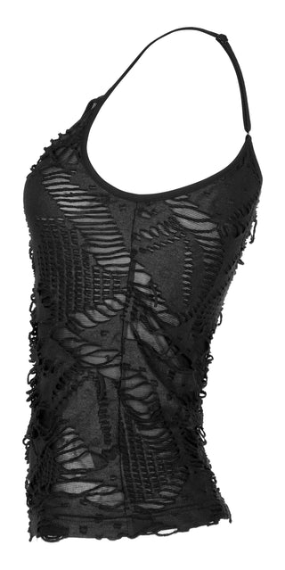 Gothic Distressed Knit Skull Camisole