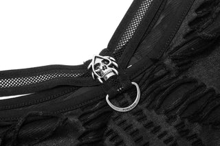 Gothic Distressed Knit Skull Camisole