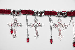 Blood Moon Cross Guardian Choker