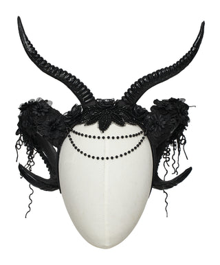 Gothic Demon Horn Headpiece