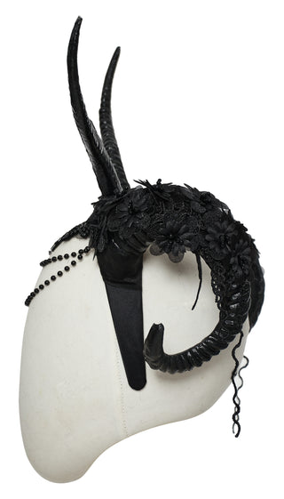 Gothic Demon Horn Headpiece