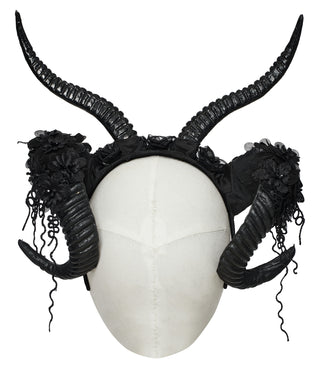 Gothic Demon Horn Headpiece