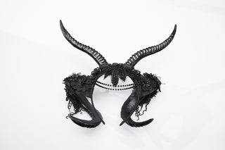 Gothic Demon Horn Headpiece