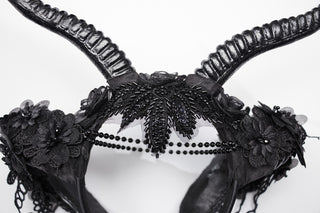 Gothic Demon Horn Headpiece
