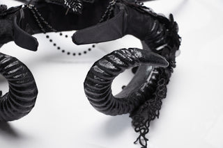 Gothic Demon Horn Headpiece