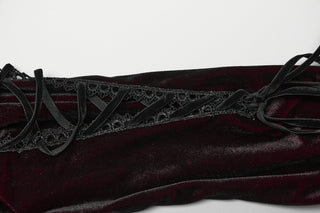 Emberfall Velvet Corset Mini Dress