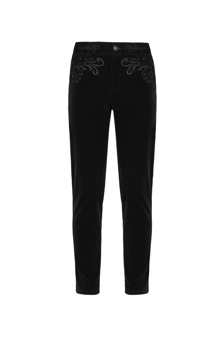 Men's Gothic Velvet Trousers – Victorian Wedding and Vampire Men's Gothic Velvet Trousers – Victorian Wedding and Vampire