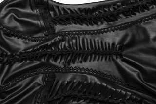 Serpent Leather Look Dress