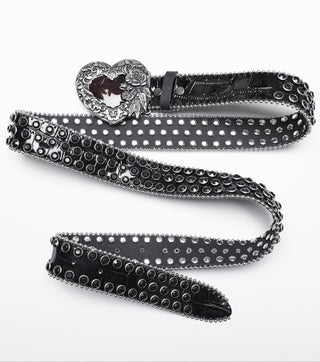 Vampire Heart Grommet Belt