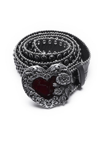 Vampire Heart Grommet Belt