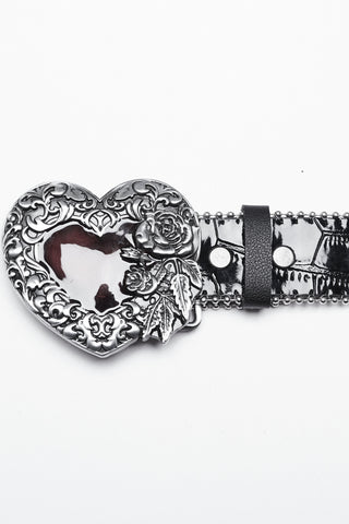 Vampire Heart Grommet Belt
