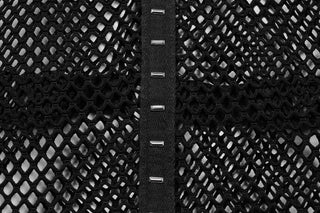 .Strap Cage Mesh Tank Top