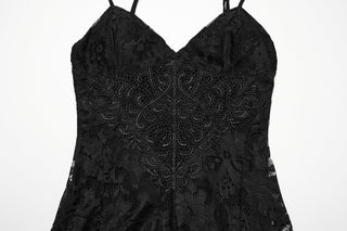 The Black Rose Lace Dress