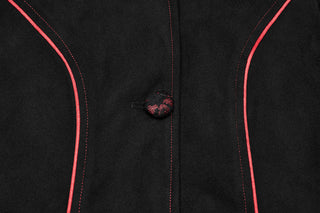 The Crimson Ice Queen - Gothic Red & Black Winter Coat