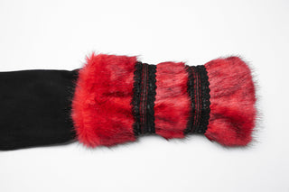 The Crimson Ice Queen - Gothic Red & Black Winter Coat