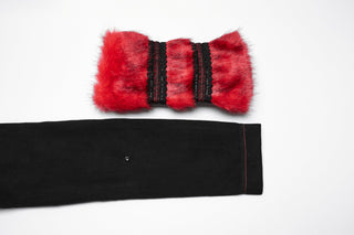 The Crimson Ice Queen - Gothic Red & Black Winter Coat
