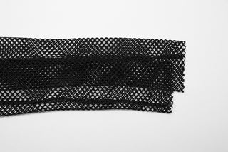 Vampire Bat Fishnet Sleeve Top