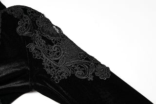 High Neckline Gothic Midi Dress