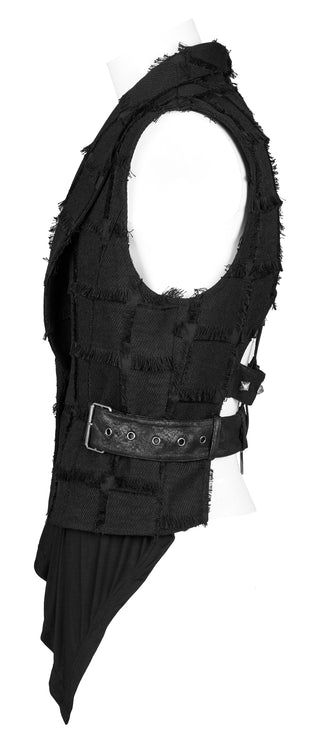 Rebel Matrix – Punk Patchwork Strap Vest