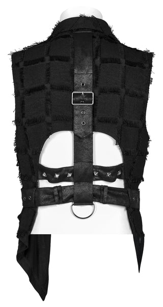Rebel Matrix – Punk Patchwork Strap Vest
